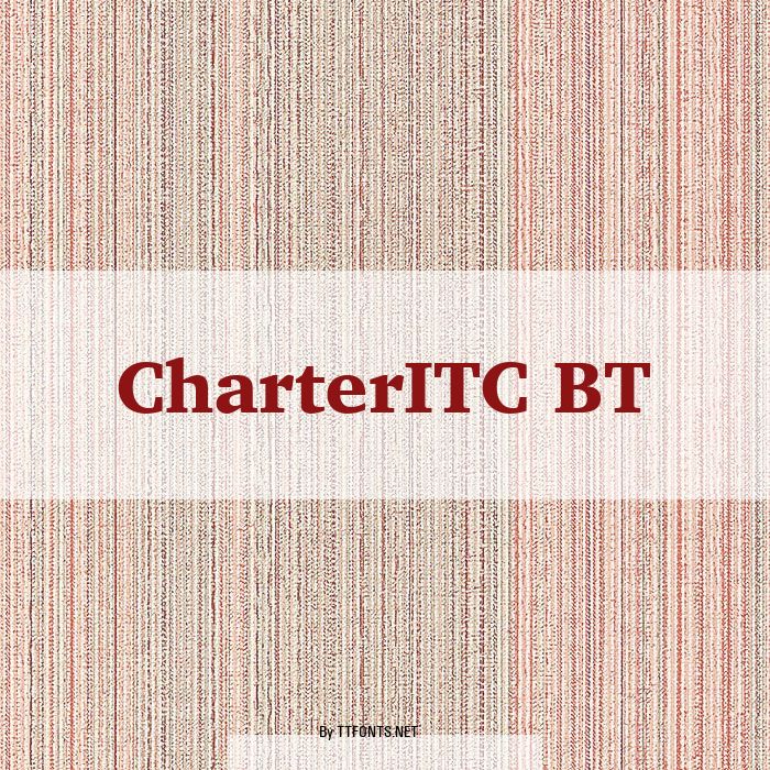 CharterITC BT example